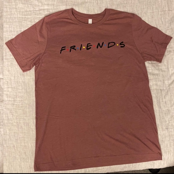 NWT Friends TV Show themed Bundle crew neck t-shirt in burgundy like tone - Picture 13 of 14